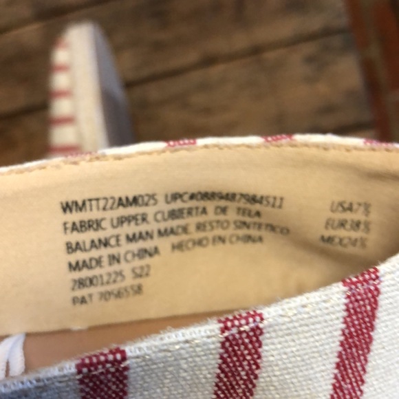 NWOT Striped Espadrilles with memory foam sz7.5 - Picture 5 of 16